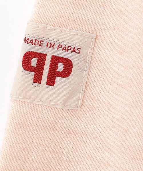 PAPAS / パパス ブルゾン | インディゴ風ミニ裏毛 バイク&ロゴプリント ブルゾン | 詳細3