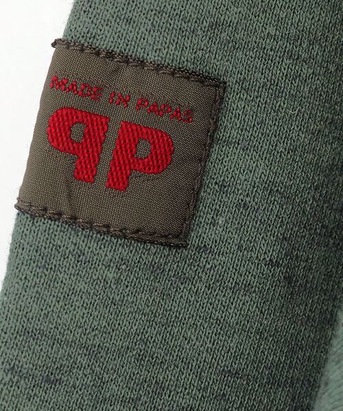 PAPAS / パパス ブルゾン | インディゴ風ミニ裏毛 バイク&ロゴプリント ブルゾン | 詳細11