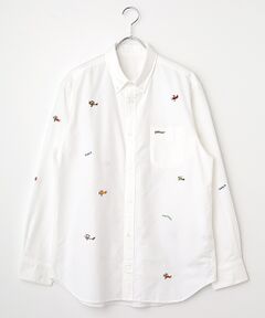 PAPAS - パパスらしい刺繍が知ちりばめられたシャツ