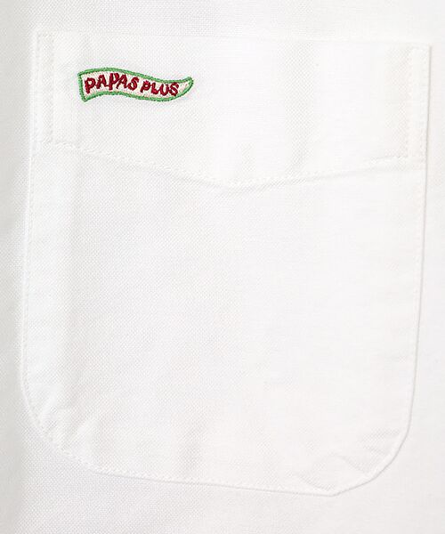 PAPAS / パパス シャツ・ブラウス | コットンオックスフォード 複葉機柄 刺繍シャツ | 詳細1