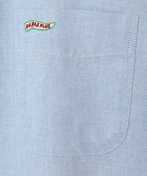 PAPAS / パパス シャツ・ブラウス | コットンオックスフォード 複葉機柄 刺繍シャツ | 詳細2