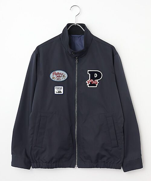 PAPAS テーラードジャケット　ストライプ　ブルー　ホワイト　アンコン仕立　L 楽天市場】パパス ジャケット（メンズファッション）の通販