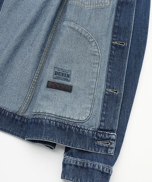 PAPAS / パパス Gジャン・デニムジャケット | 9ozナチュラルスラブソフトデニムブルゾン | 詳細4