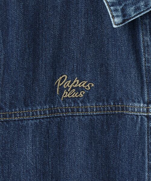 PAPAS / パパス Gジャン・デニムジャケット | 9ozナチュラルスラブソフトデニムブルゾン | 詳細6