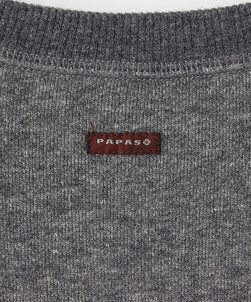 トビ裏毛 刺繍&ワッペントレーナー （スウェット）｜PAPAS
