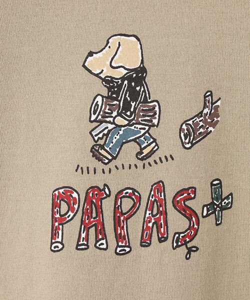 40/2クラシック天竺プリント 長袖Tシャツ （Tシャツ）｜PAPAS