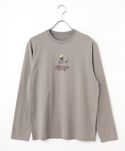 【新品】papasパパス 90sフロントロゴ入りコットンクルーネックニット白 papasパパス 90sフロントロゴ入りコットンクルーネックニット白