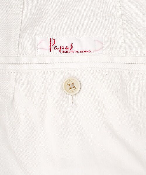 PAPAS / パパス その他パンツ | 綿麻ギャバストレッチ ノータックパンツ | 詳細1