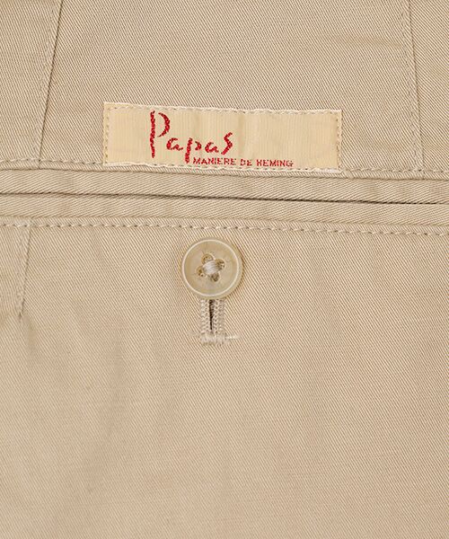PAPAS / パパス その他パンツ | 綿麻ギャバストレッチ ノータックパンツ | 詳細2