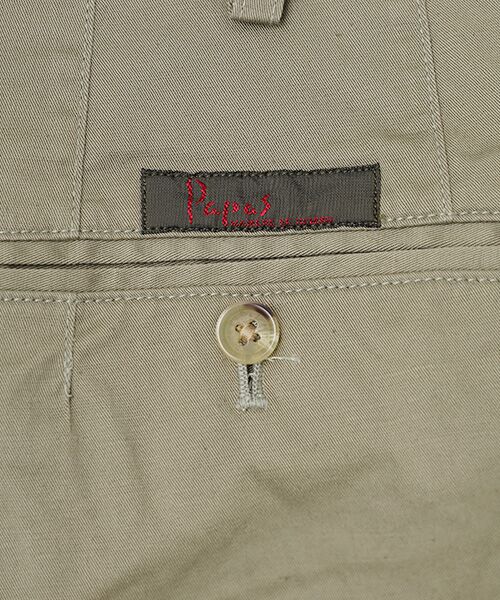 PAPAS / パパス その他パンツ | 綿麻ギャバストレッチ ノータックパンツ | 詳細8