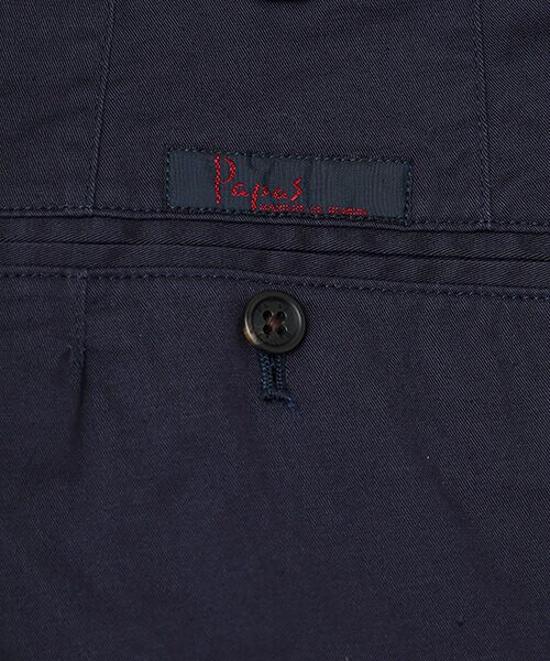 PAPAS / パパス その他パンツ | 綿麻ギャバストレッチ ノータックパンツ | 詳細9