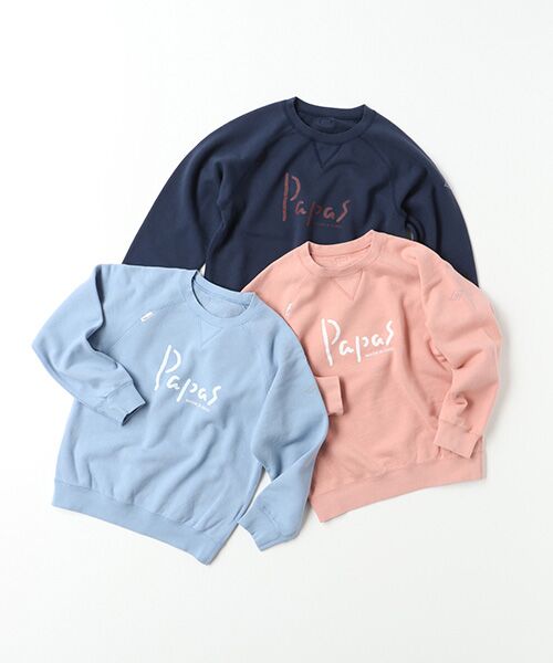 パパス　papas トレーナー　ネイビー c-2412-D0451UTR001_12.jpg