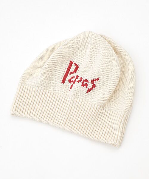 PAPAS/パパス DENNIS KNIT天竺7G ニット帽 オフ F
