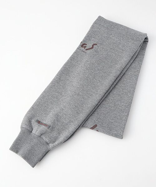 PAPAS/パパス 吊り裏毛パイル マフラー ＴＯＰミディアムグレー F