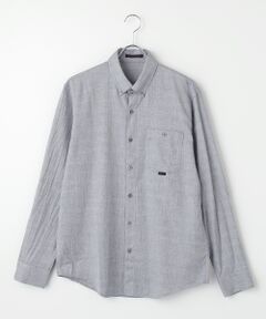 PAPAS / パパス シャツ・ブラウス | モンサンミッシェルヘリンボン ボタンダウンシャツ