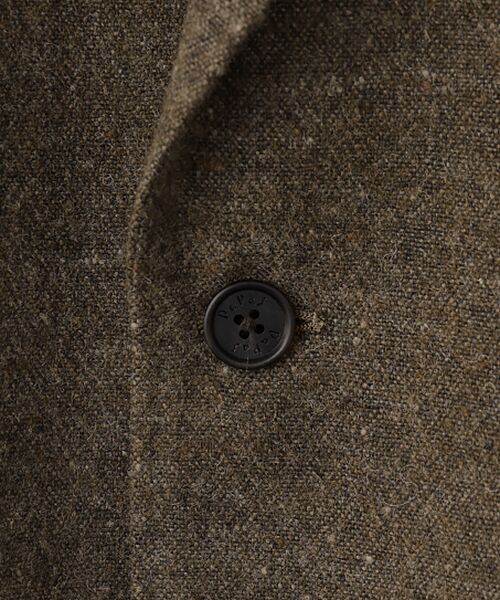 PAPAS / パパス テーラードジャケット | ローモンドウール/リネン平織ネップツイード ジャケット | 詳細2