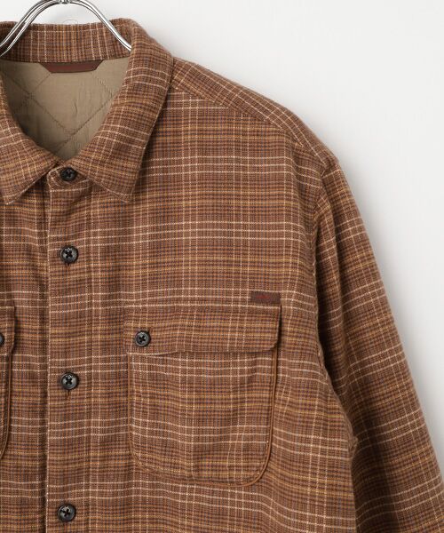 PAPAS / パパス ブルゾン | コットン甘撚ネルチェック起毛 シャツ型ブルゾン | 詳細3