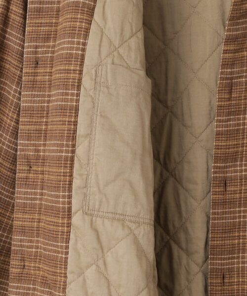 PAPAS / パパス ブルゾン | コットン甘撚ネルチェック起毛 シャツ型ブルゾン | 詳細5