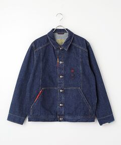 PINK HOUSE ピンクハウス 赤 デニム ジャケット テディベア ワッペン ワッペン使いデニムジャケット （Gジャン・デニムジャケット