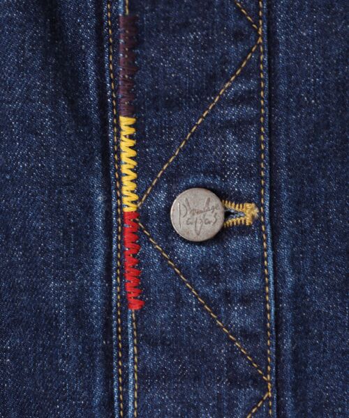 PAPAS / パパス Gジャン・デニムジャケット | 12.8oz  ヴィンテージジャパンデニム ブルゾン | 詳細4