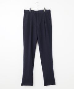 PAPAS / パパス スラックス・ドレスパンツ | ローモンドウール/リネン平織ネップツイード ワンタックパンツ