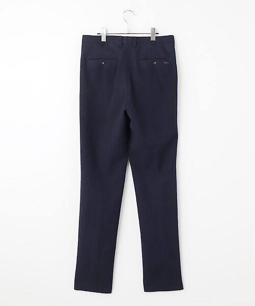 PAPAS / パパス スラックス・ドレスパンツ | ローモンドウール/リネン平織ネップツイード ワンタックパンツ | 詳細1