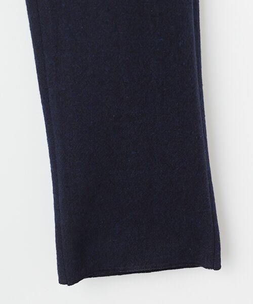 PAPAS / パパス スラックス・ドレスパンツ | ローモンドウール/リネン平織ネップツイード ワンタックパンツ | 詳細4