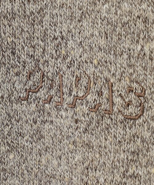 PAPAS / パパス ニット・セーター | ウール/リネン/カシミヤ ツイード7G クルーネックセーター | 詳細1