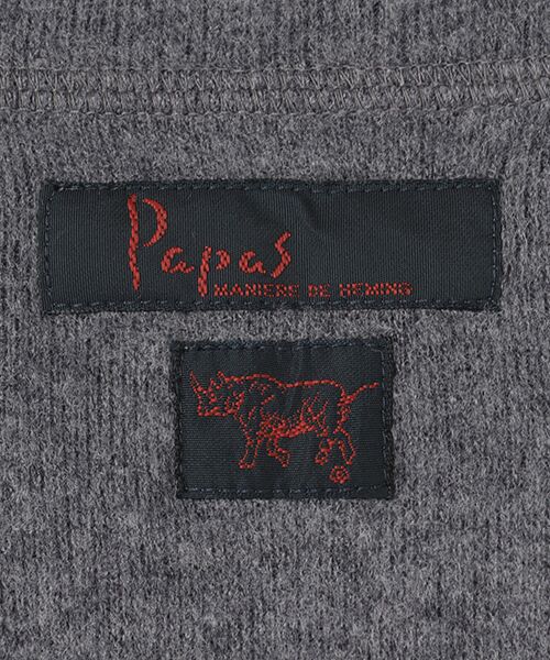 PAPAS / パパス カーディガン・ボレロ | ソリストヒートストレッチリブ表ピーチ起毛 カーディガン | 詳細7