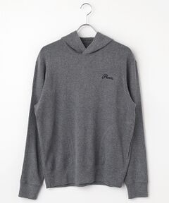 PAPAS / パパス パーカー | ソリストヒートストレッチリブ表ピーチ起毛 パーカー