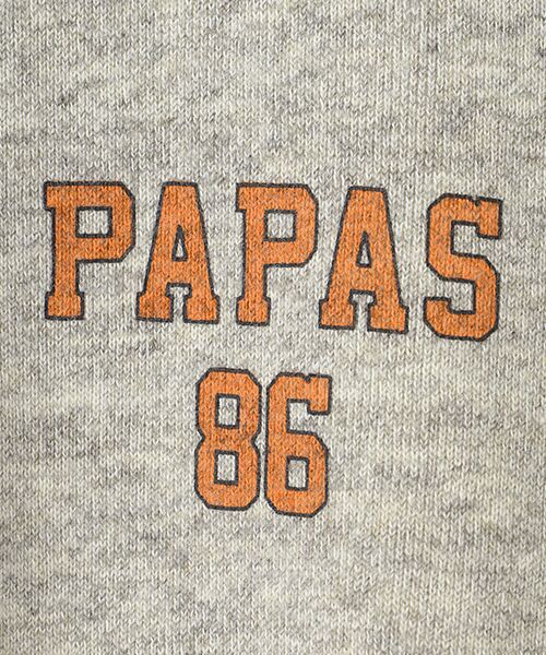 PAPAS / パパス スウェット | 吊り裏毛パイルトレーナー | 詳細1