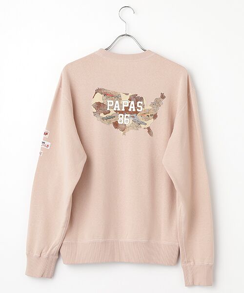 吊り裏毛パイルトレーナー （スウェット）｜PAPAS / パパス