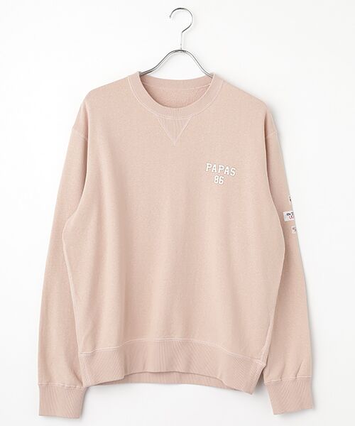 吊り裏毛パイルトレーナー （スウェット）｜PAPAS / パパス
