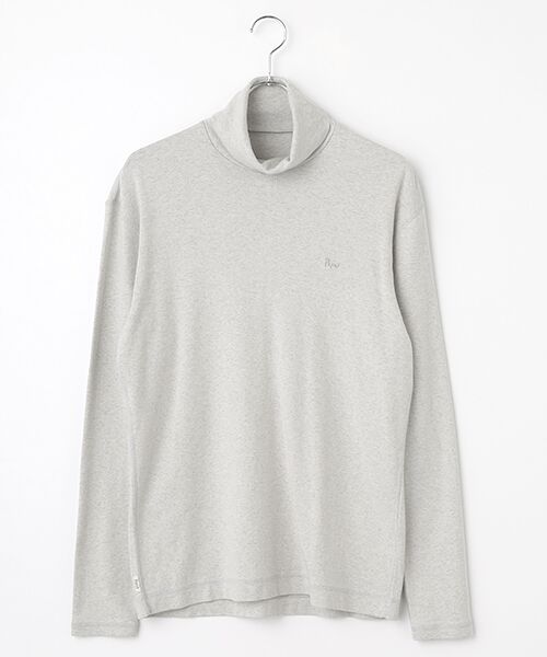 PAPAS/パパス グレースTOPフライス タートルネックカットソー TOPライトグレー LL PAPAS/パパス グレースTOPフライス タートルネックカットソー TOPライトグレー LL