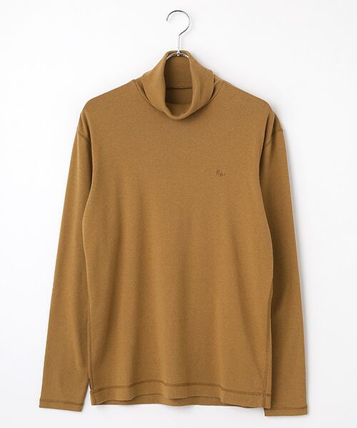 PAPAS/パパス グレースTOPフライス タートルネックカットソー TOPキャメル M PAPAS/パパス グレースTOPフライス タートルネックカットソー TOPキャメル M