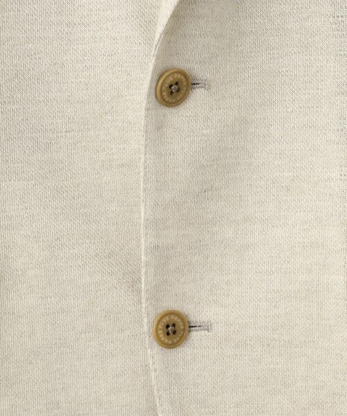 PAPAS / パパス テーラードジャケット | リネン/ポリエステル裏鹿の子 カットソージャケット | 詳細5