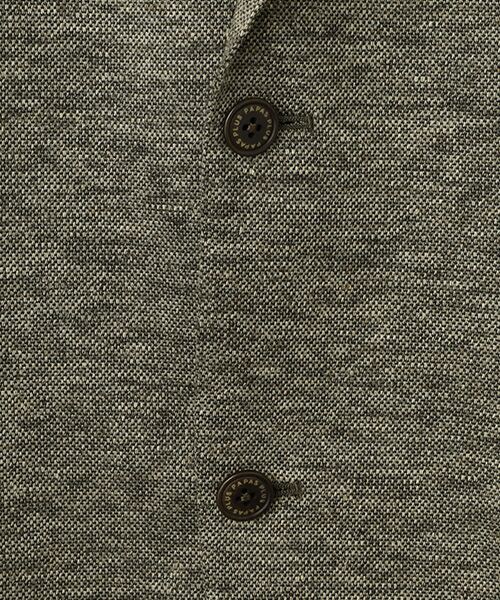 PAPAS / パパス テーラードジャケット | リネン/ポリエステル裏鹿の子 カットソージャケット | 詳細6