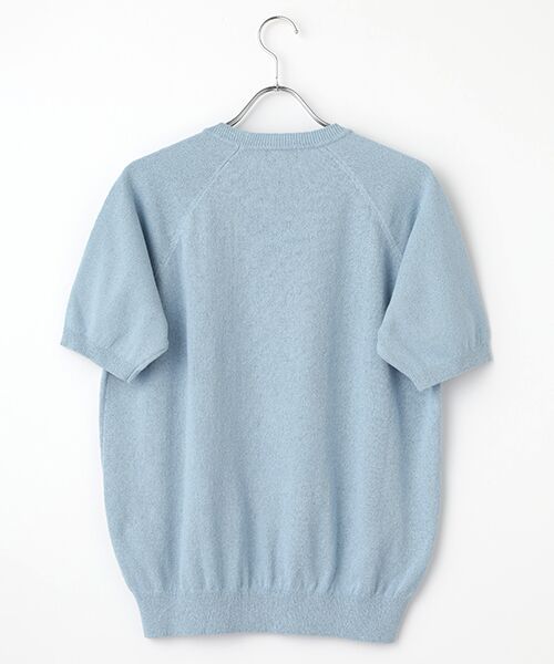 PAPAS / パパス ニット・セーター | 和紙/ポリエステル天竺12G 半袖セーター | 詳細1