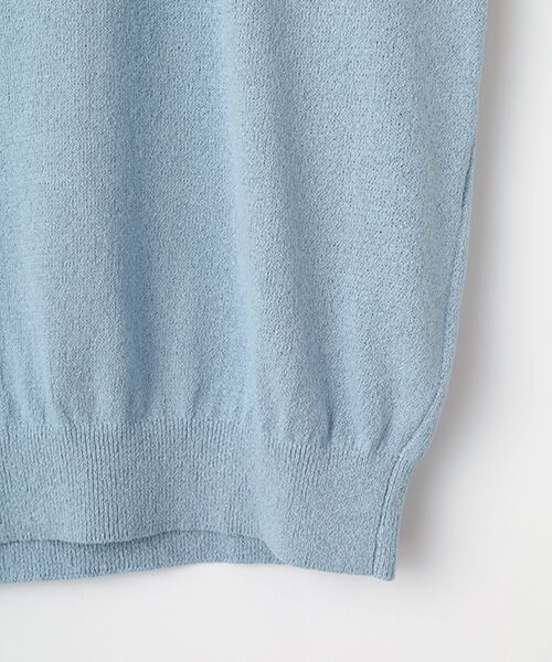 PAPAS / パパス ニット・セーター | 和紙/ポリエステル天竺12G 半袖セーター | 詳細3