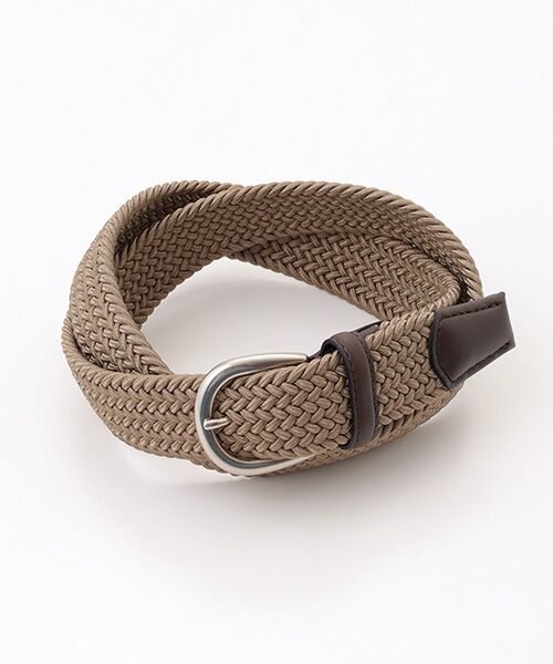 PAPAS/パパス ゴムメッシュベルト［31mm幅］ ベージュ 85