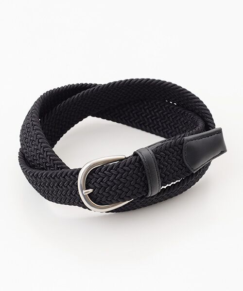 PAPAS/パパス ゴムメッシュベルト［31mm幅］ ブラック 85