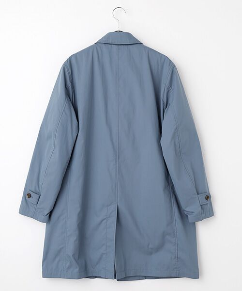 PAPAS / パパス ステンカラーコート | 高密度ギャバピーチ起毛 ステンカラーコート | 詳細1