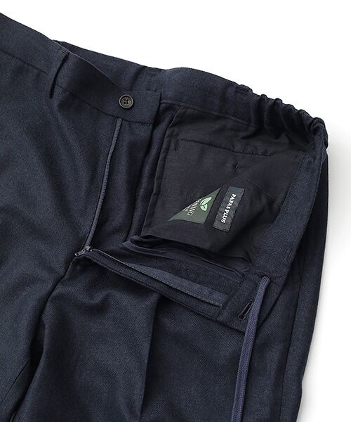 PAPAS / パパス スラックス・ドレスパンツ | <MARLANE>ナチュラルストレッチクロス ノータックパンツ | 詳細5