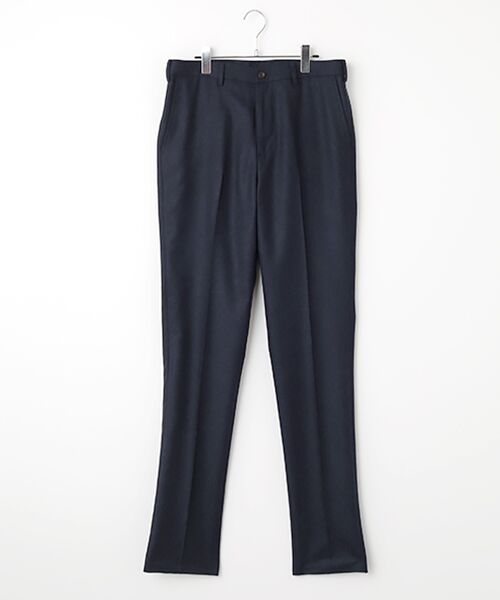 PAPAS/パパス ナチュラルストレッチクロス ノータックパンツ ネイビー LL PAPAS/パパス ナチュラルストレッチクロス ノータックパンツ ネイビー LL