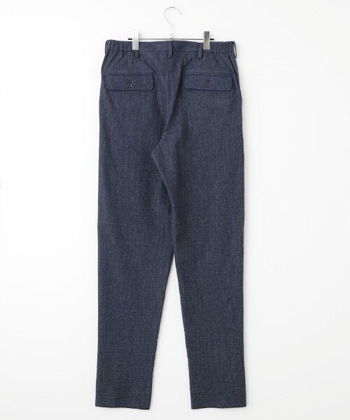 PAPAS / パパス その他パンツ | ウール/ナイロン シャーリングピンチェック圧縮起毛 イージーパンツ | 詳細1