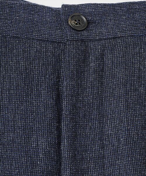 PAPAS / パパス その他パンツ | ウール/ナイロン シャーリングピンチェック圧縮起毛 イージーパンツ | 詳細6