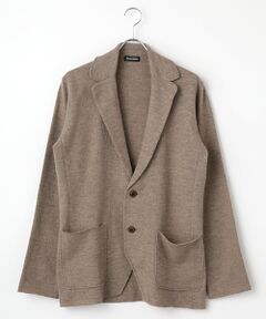 PAPAS / パパス ニット・セーター | 強縮天竺14G ニットジャケット