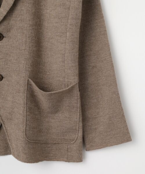 PAPAS / パパス ニット・セーター | 強縮天竺14G ニットジャケット | 詳細3