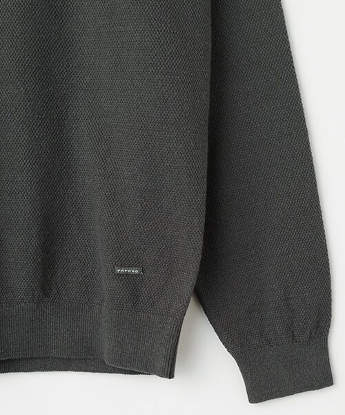 PAPAS / パパス ニット・セーター | ラグジュアリーコットン鹿の子14G セーター | 詳細3