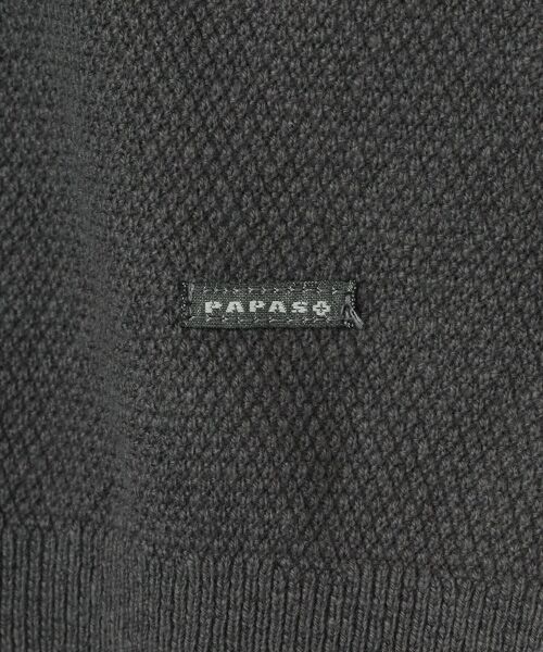 PAPAS / パパス ニット・セーター | ラグジュアリーコットン鹿の子14G セーター | 詳細4
